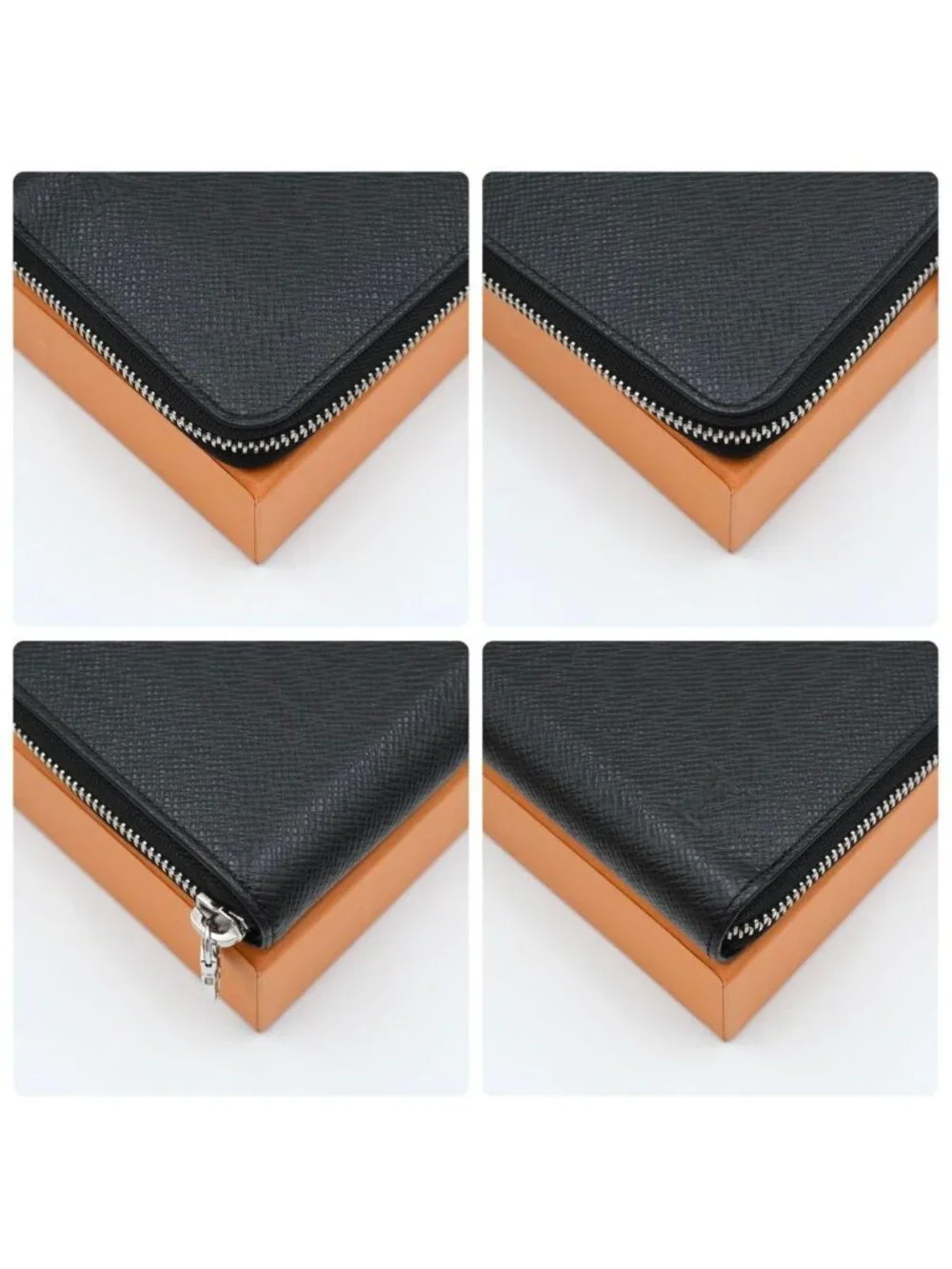 Louis Vuitton Taiga Zippy Wallet Horizontal Black